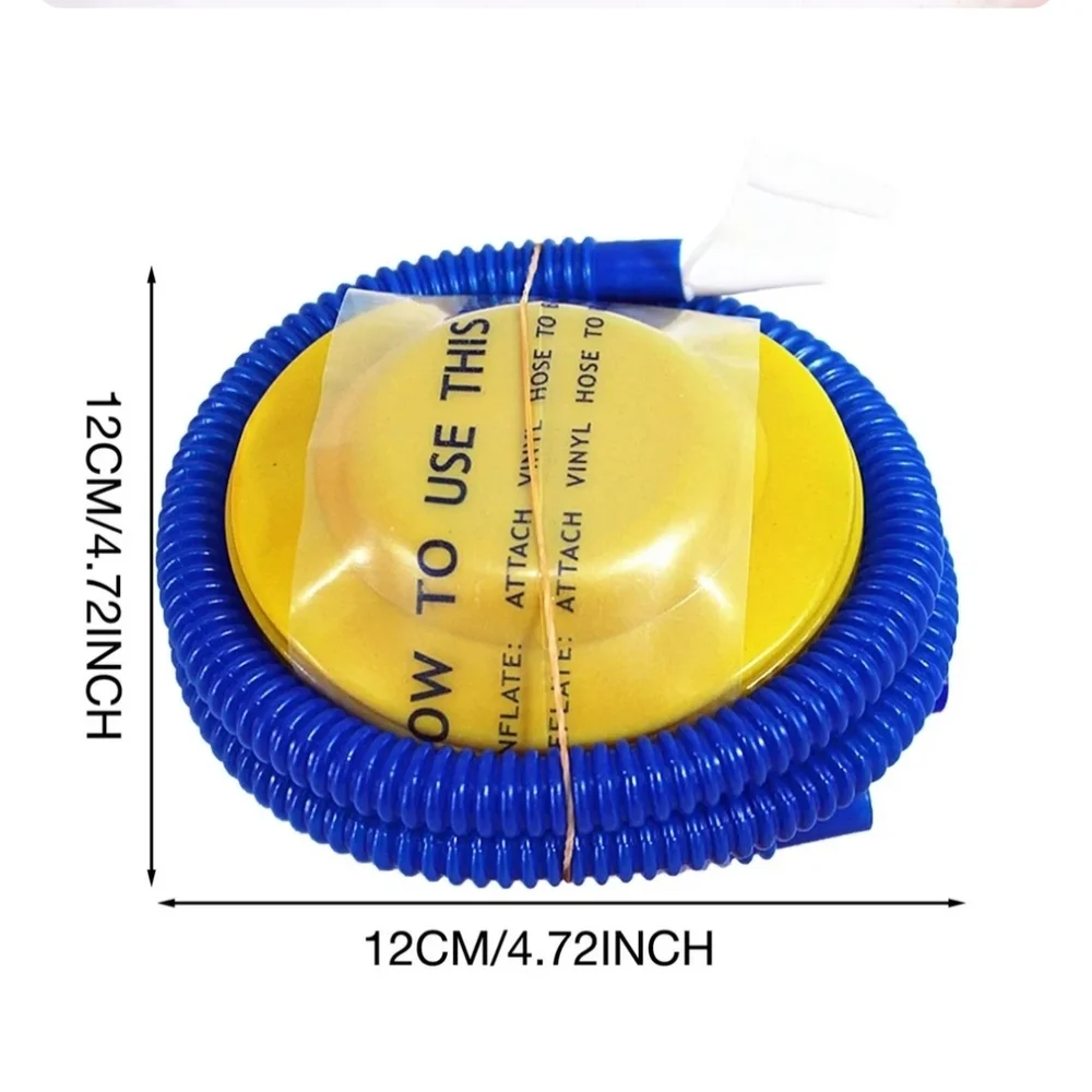 Inflatable Pool Party Pump - Blue and Yellow